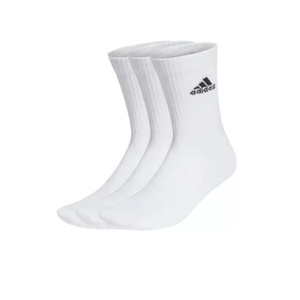 Kit 3 Pares De Meia Adidas Amortecidas Cano Alto Masculina Ht3446 Branco