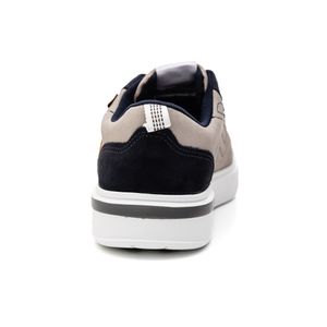 Tênis Pegada Casual Masculino Em Couro 111951-09 Cinza