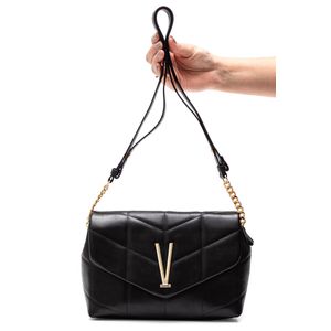Bolsa Vizzano Transversal Feminina Detalhe Em Corrente 10042.4.2 Preto