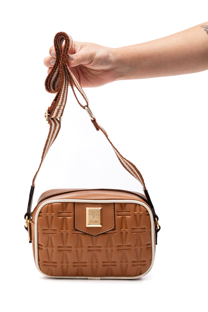 Bolsa Vizzano Alça Transversal Feminina 10003.13.22652 Caramelo