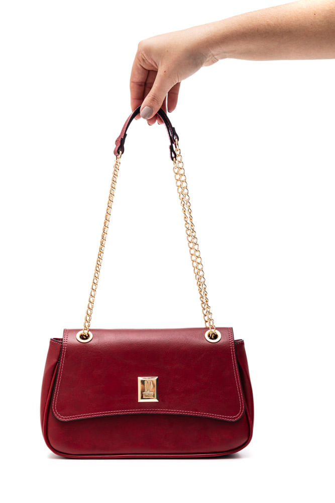 Bolsa Vizzano Transversal Feminina Corrente 10077.4.29760 Vermelho
