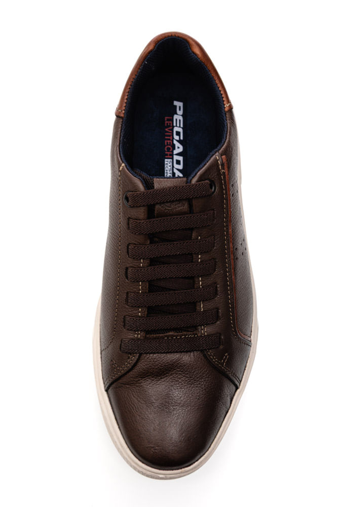 Tenis-Casual-Pegada-Masculino-Em-Couro-Levitech-111901-06-Marrom