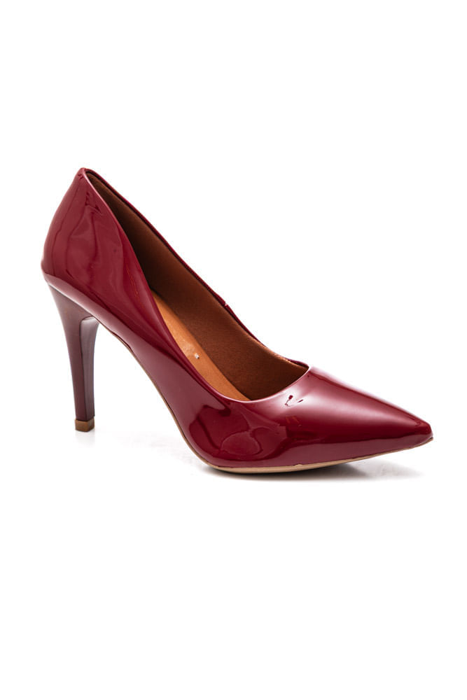 Sapato Chá De Mel Scarpin Feminino Salto Alto 162500 Vermelho