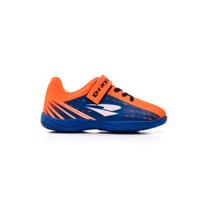 Chuteira Dray Futsal Indoor Infantil Cadarço Elástico 5501-2215 Laranja