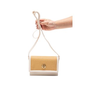 Bolsa Moleca Transversal Feminina Alça Ajustável 50057.4.30257 Off-White
