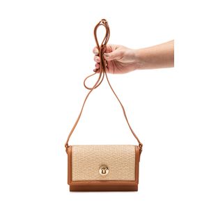 Bolsa Moleca Transversal Feminina Alça Ajustável 50057.4.30257 Caramelo