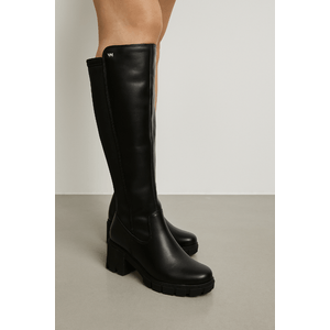 Bota Via Marte Cano Alto Feminina Zíper 001-003 Preto