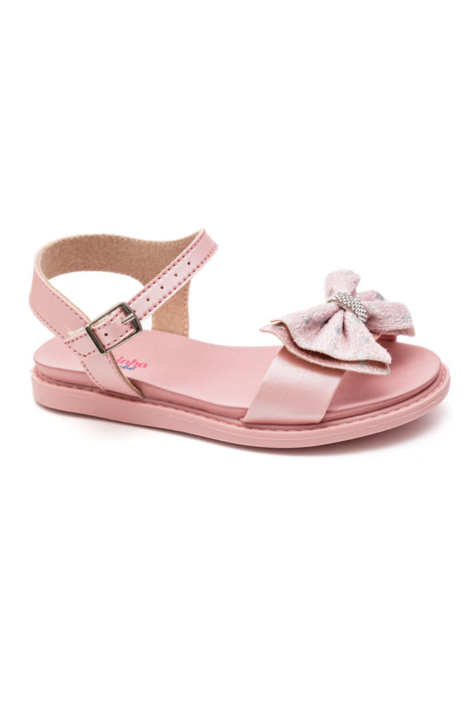 Sandália Molekinha Casual Infantil Menina Fivela 2714.234.28335 Rosa