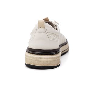 Sapatênis Democrata Denim Foster Masculino Couro 640201-003 Off-White