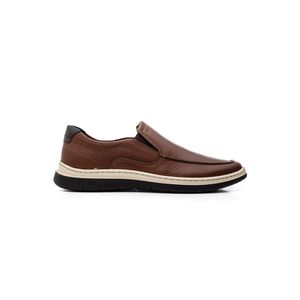 Sapatênis Democrata Casual Easy Leave Masculino Couro 245201-003 Castanho