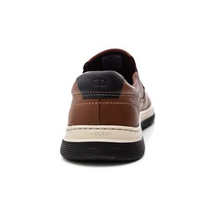 Sapatênis Democrata Casual Easy Leave Masculino Couro 245201-003 Castanho