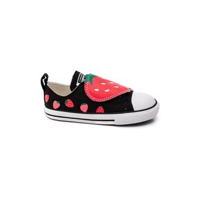 Tênis All Star Chuck Taylor Easy Criança Strap Strawberries Ck12930001 Preto
