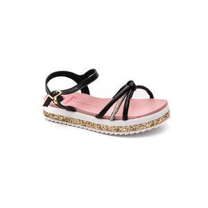 Sandália Molekinha Casual Infantil Menina Fivela 2305.1568.28496 Preto