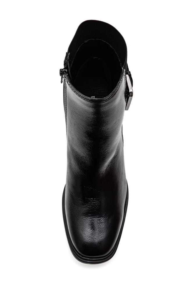 Bota-Bottero-Cano-Baixo-Feminina-Em-Couro-Com-Fivela-371103-Preto