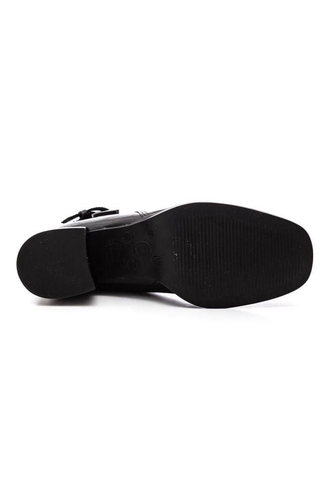 Bota-Bottero-Cano-Baixo-Feminina-Em-Couro-Com-Fivela-371103-Preto