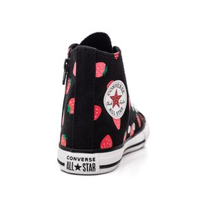 Tênis Converse All Star Cano Alto Juvenil Strawberries Ck12920001 Preto