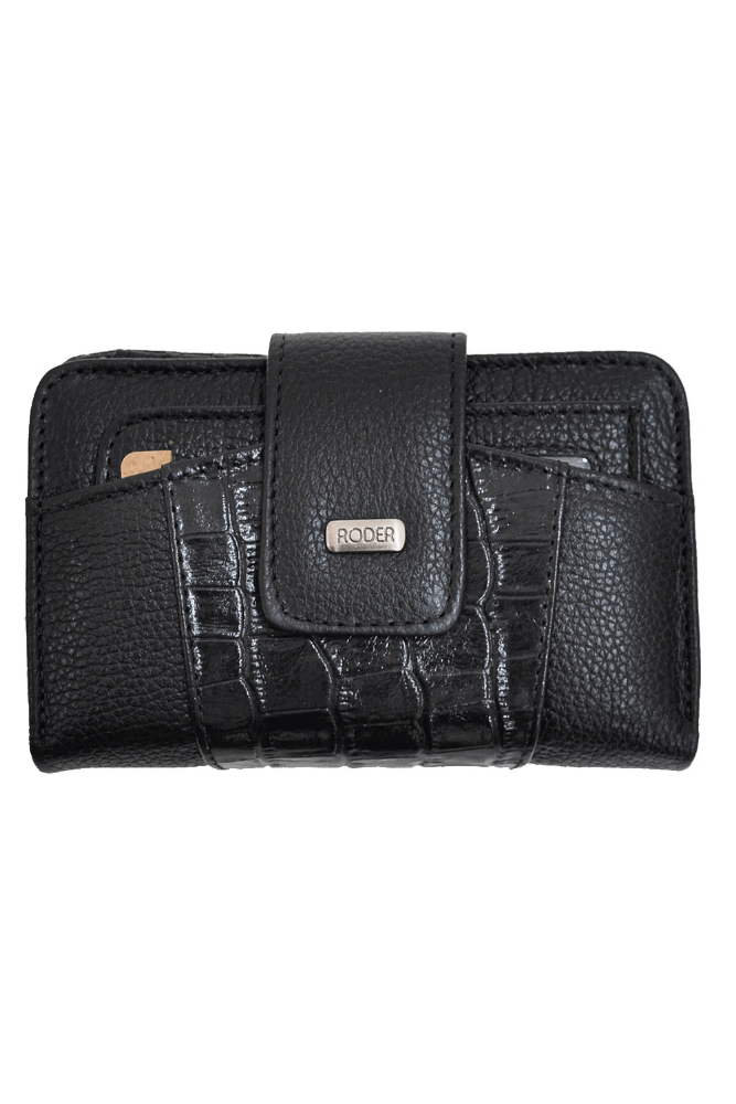 Carteira-Casual-Feminina-Roder-8045-Couro-Preto
