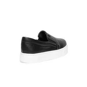 Tênis Santa Lolla Slip On Feminino Flat Bico Redondo Preto