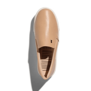 Tênis Santa Lolla Slip On Feminino Flat Bico Redondo Bege