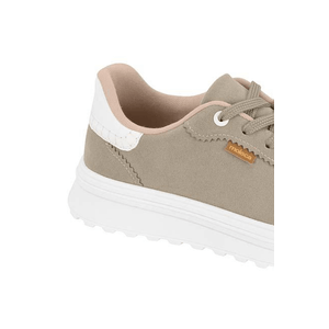 Tênis Moleca Casual Feminino Camurça 5809.106 Off-White