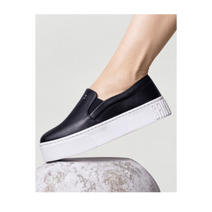 Tênis Santa Lolla Slip On Feminino Plataforma New Pele 038f.11e4 Preto