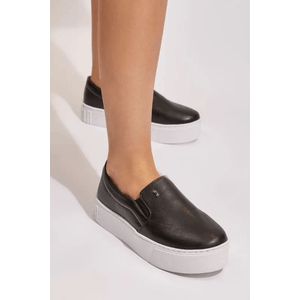 Tênis Santa Lolla Slip On Feminino Plataforma New Pele 038f.11e4 Preto