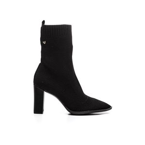 Bota Mississipi De Cano Curto Feminina Knit Ma124-01 Preto