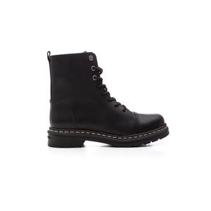 Bota Coturno Cravo E Canela Janis Feminino Couro 85653cnew Preto