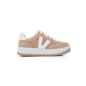 Tênis Via Marte Casual Feminino Sola Caixa 209-004-09 Bege