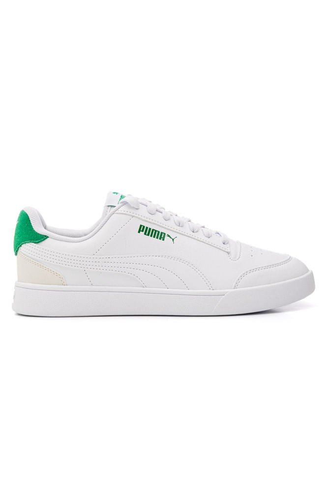 Tênis Puma Casual Masculino Shuffle Couro Sintético 309668 25 Branco