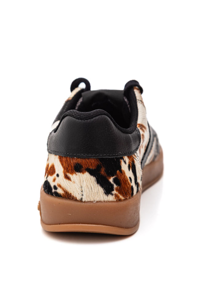 Tenis-Bottero-Casual-Feminino-Couro-Camurca-Estampa-De-Onca-364909-Preto