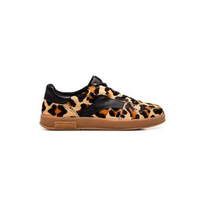 Tênis Bottero Casual Feminino Couro Camurça Estampa De Onça 364909 Animal Print