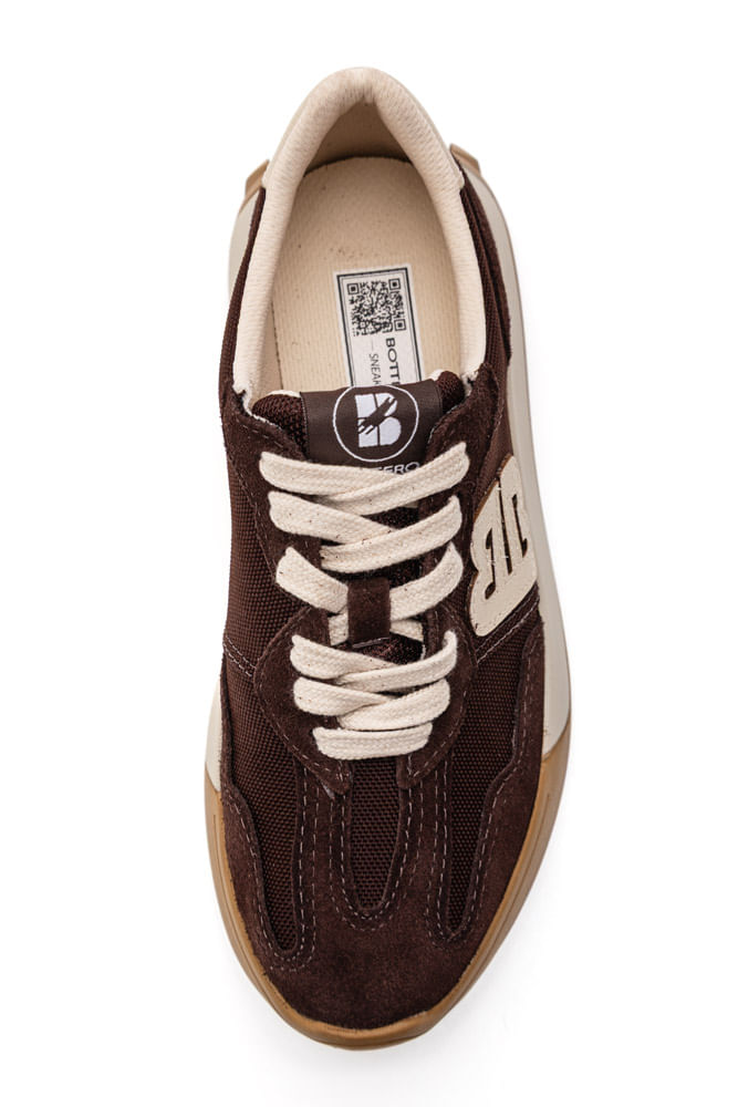 Tenis-Bottero-Casual-Feminino-Couro-Camurca-371503-Marrom