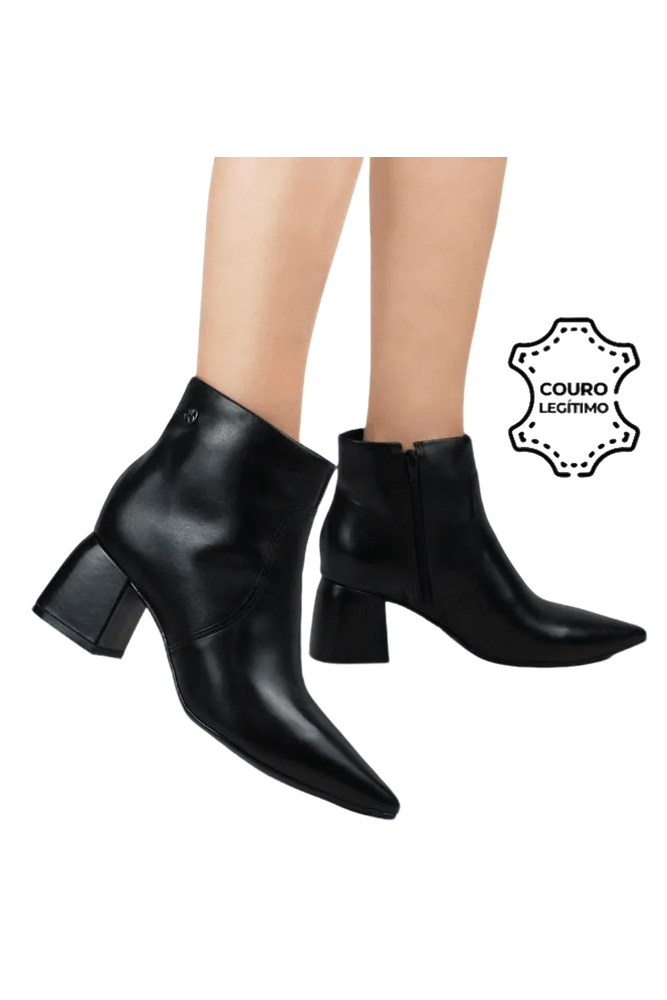 Bota-Bottero-Cano-Curto-Feminina-Couro-362101-Preto