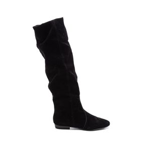 Bota Chá De Mel Slouchy Feminina Cano Alto Camurça 4591.88786 Preto