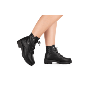 Bota Mississipi Coturno Feminina Cadarço Mi841 Preto