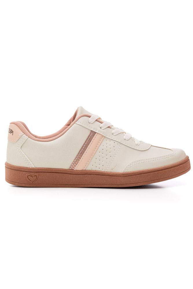 Tênis Mississipi Casual Feminina Sola Caixa Mb151-01 Off-White