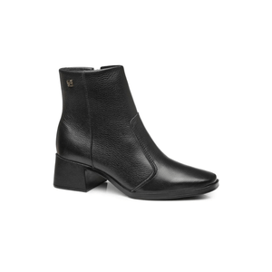 Bota Pegada Feminina Em Couro Soft Touch 282301 Preto