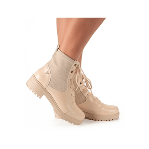 Bota Mississipi Coturno Feminino Tratorada Q8473-01 Off-White