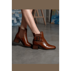 Bota Ankle Boot Pegada 282351-04 Marrom