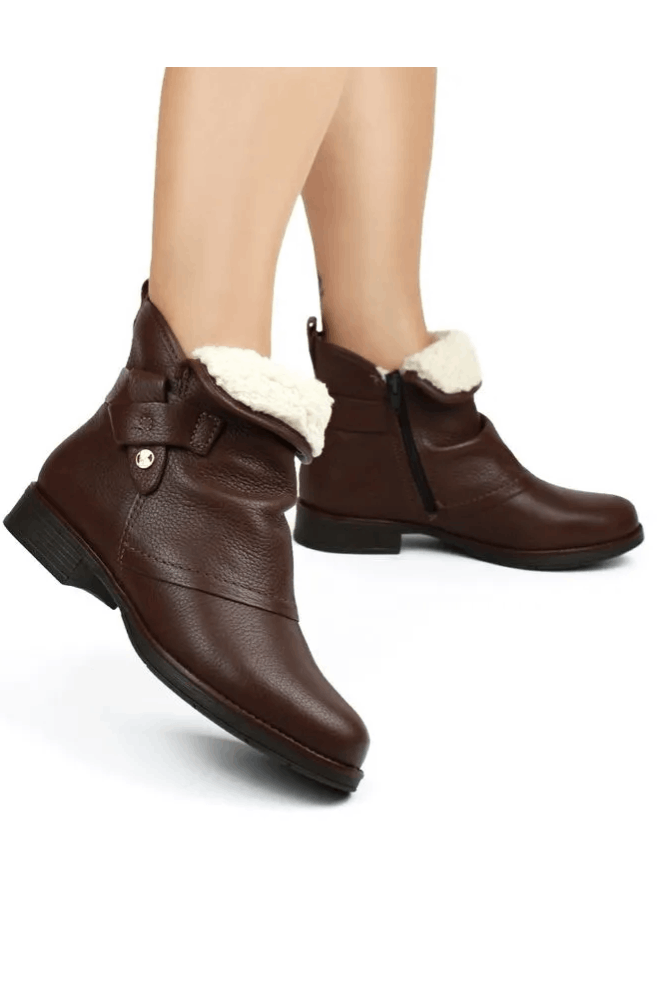 Bota-Bottero-Cano-Baixo-Feminina-Couro-Burnish-361723-Marrom