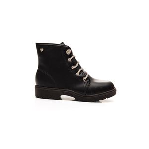 Bota Molekinha Coturno Infantil Menina Strass 2164.136 Preto