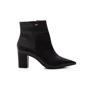 Bota Via Marte Casual Feminina Em Couro 236-006-01 Preto
