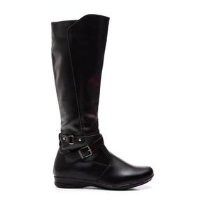 Bota Mooncity Cano Alto Feminina Montaria 71146 Preto