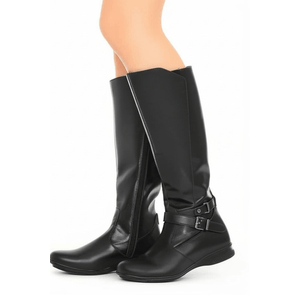 Bota Mooncity Cano Alto Feminina Montaria 71146 Preto