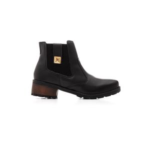 Bota Chá De Mel Cano Curto Feminina Elástico 8605 Preto