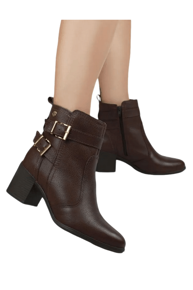Bota-Ankle-Boot-Bottero-Cano-Baixo-Feminina-Couro-346915-Marrom