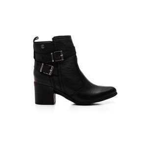 Bota Ankle Boot Bottero Cano Baixo Feminina Couro 346915 Preto