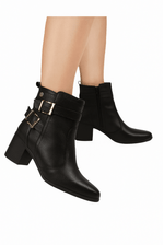 Bota-Ankle-Boot-Bottero-Cano-Baixo-Feminina-Couro-346915-Preto