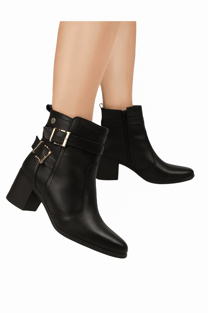 Bota-Ankle-Boot-Bottero-Cano-Baixo-Feminina-Couro-346915-Preto